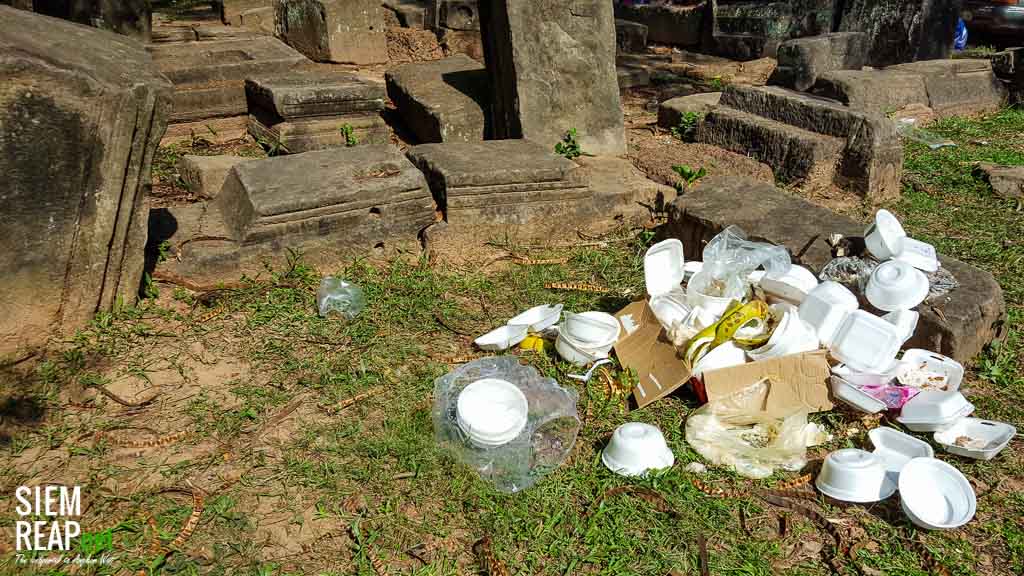 Waste disposal at Angkor Wat